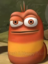 Red larva but meme
