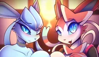 Glaceon and Sylveon