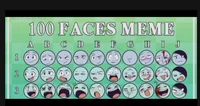 100 face meme