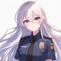 Kuudere policewoman