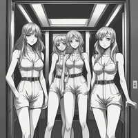 Girls in Elevator