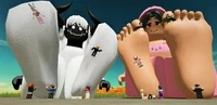 two giantess feet