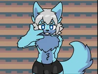 Male Blue Latex Wolf