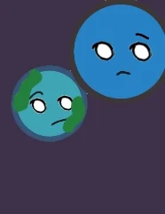 Neptune and earth