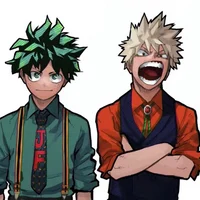 Izuku y Bakugo