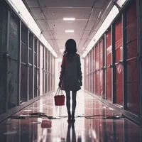 Girl with bucket-982