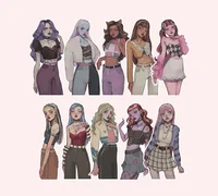 9 Monster High Girls