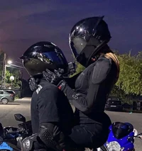 biker couple