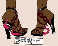 heels with tongues 