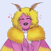Rosy Maple Moth Girl