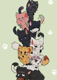 Demon slayer as cats