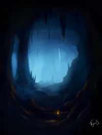 alone in the cave