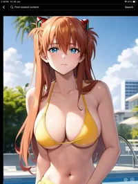 Rando girl at a pool
