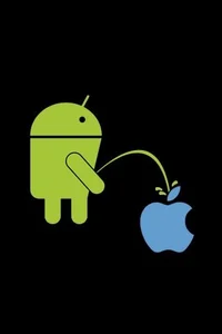 android pees apple 