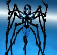 Goth spider villain