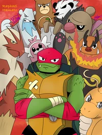 TMNT 2012 POKEMON AU