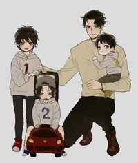 3 sons and husband