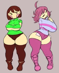 Chara and Frisk