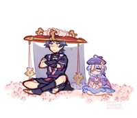 Scaramouche and Qiqi