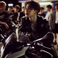 motorcycle boy jimin