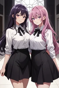 Giantess Rei and Aki