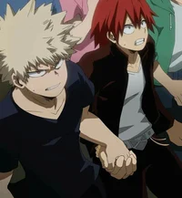 Kirishima and Bakugo