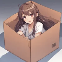 Anime girl box  imag