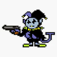 Jevil with gun