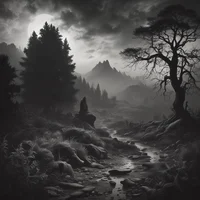 Dark mysterious worl