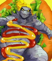 hot dog godzilla