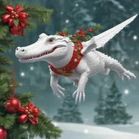 Christmas Alligator 