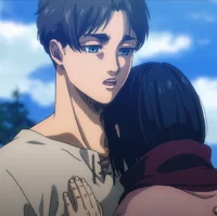 Mikasa and Eren