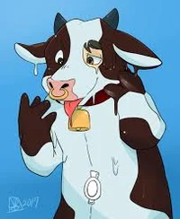 Latex cow suit