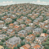 1000 houses