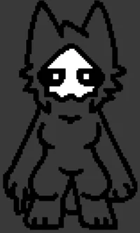 Female dark goo wolf