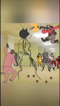 TF2 in the backrooms