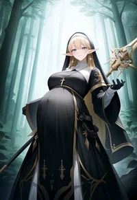 Pregnant Elf Prieste
