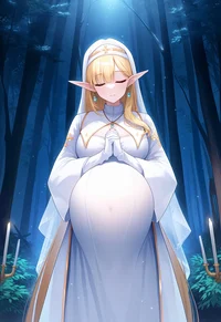 Pregnant Elf Prieste