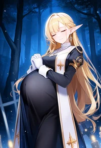 Pregnant Elf Prieste