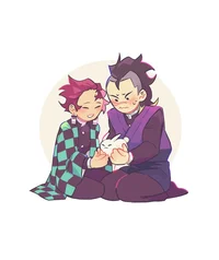 Tanjiro and genya 