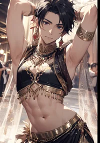 Belly dancing boy 