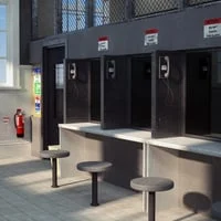 Prison visitor room