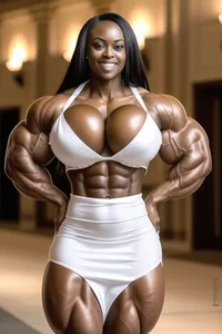 Ebony Muscle Girl