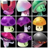 PvZ mushrooms