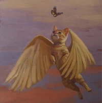 Flying cat