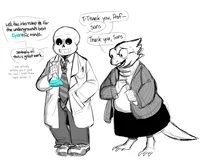 Sans and Alphys