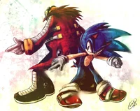 Dr Eggman and Sonic