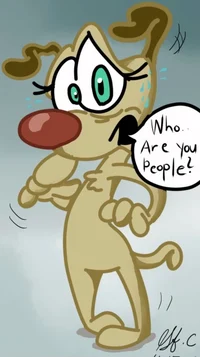 Scared female puppy