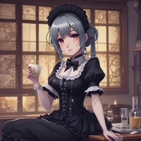 Goth maid Lilly