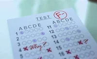 F on test grade